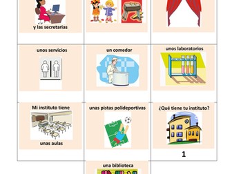 Mi instituto (Part1) - (Song listing a variety of school facilities)