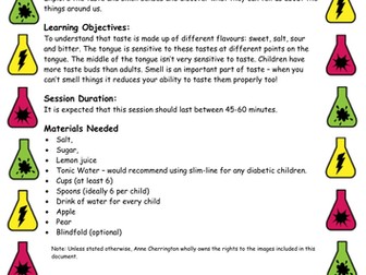 KS1 & KS2 - Science Lesson Plans(x3) - Senses Hearing, Sight, Touch, Taste & Smell