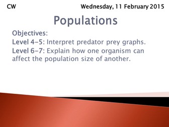 KS3 Populations