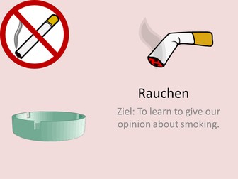 Smoking Rauchen KS4 (year 10 or 11)