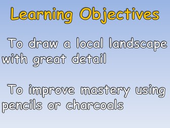 Local Area Study or Nature Art 6 Lesson Unit with Engaging Cross-Curricula Elements KS2 or KS1