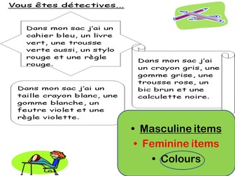 Dans mon sac & colours