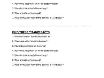 Titanic Lesson