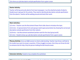 Recruitment and Selection of Workers