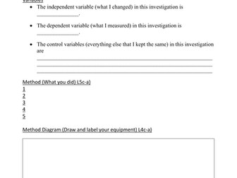 9B Exercise Investigation