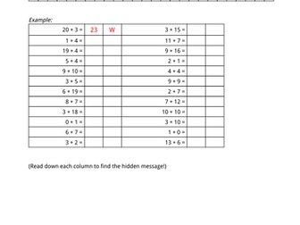 Festive Maths Pack 1 - Coordinates, number, addition 
