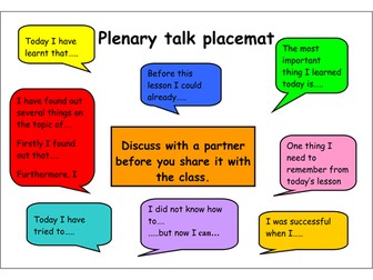 Plenary Placemats