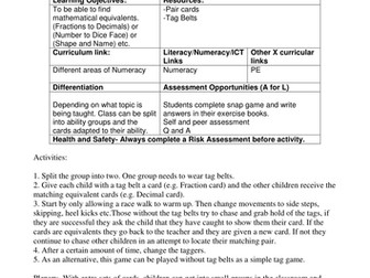 Active Maths - PE and Numeracy