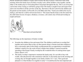 Praise and  worship with questions