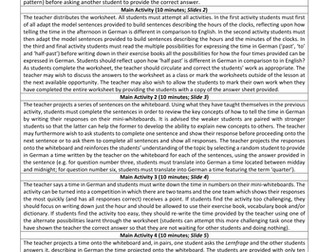 Telling the time in German