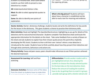 Introducing Sherlock Holmes - Reading for Meaning.