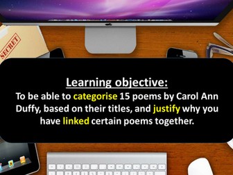 Carol Ann Duffy Poem Detective 1