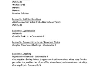 Chemistry - Hydrocarbon - Alkanes