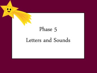 PHASE 5 LETTERS AND SOUNDS
