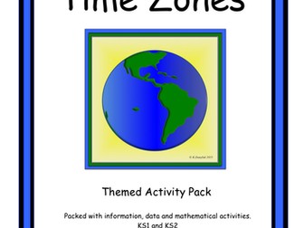 World Time Zones Activity Pack for KS1 & KS2