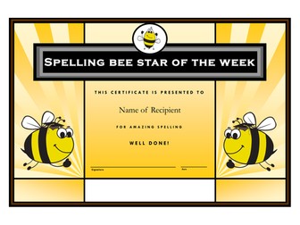 Complete Year 4 Multi-task spelling bees scheme