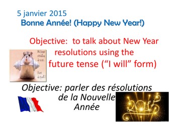 The Future tense "I will" and New Year Resolutions