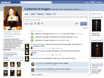 Henry VIII's wives facebook pages