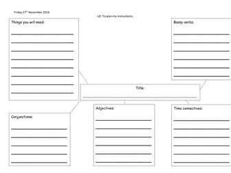 Planning instructions template