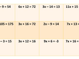 solving equations with brackets 