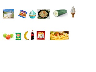 Sort out healthy and unhealthy food 