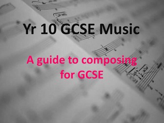 AQA GCSE Music Composition help