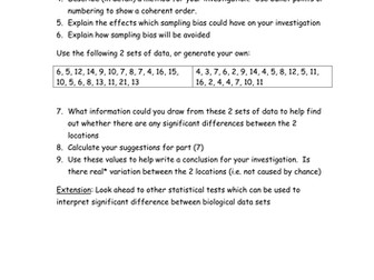 AS level - variation and standard deviation