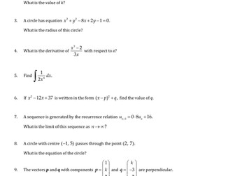 NEW Higher Maths Revision Materials
