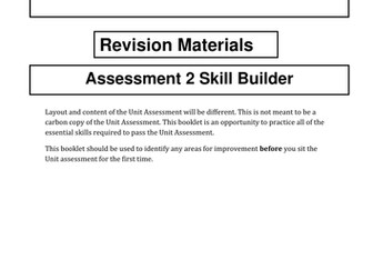 National 3 Lifeskills Maths Unit 2 Skill builder