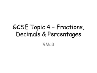 Introduction of Fractions