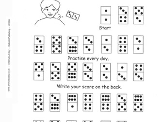 A-Minute-A-Day Maths 'Dominoes' counting up to 12
