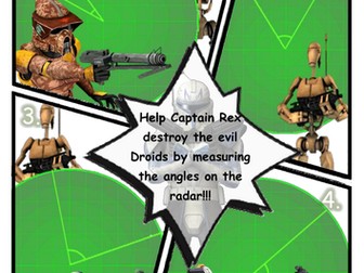 Measuring Angles Comic Book