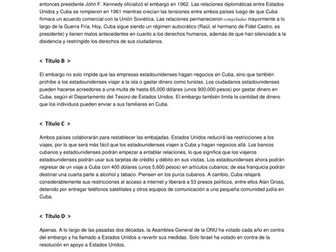 El bloqueo de Cuba diciembre 2014