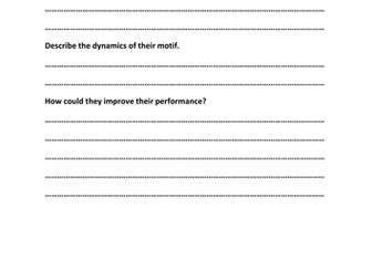 Year 8 Street Dance - Actions, Space, Dynamics, Relationships