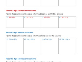 Addition and Subtraction