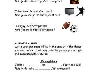 Studio 1 Module 1 Mon Autoportrait - Create a poem