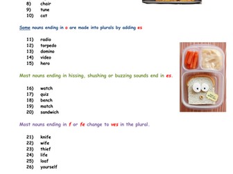 Plurals - spelling lesson