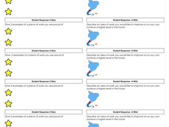 2 Stars and a Wish Response sticker