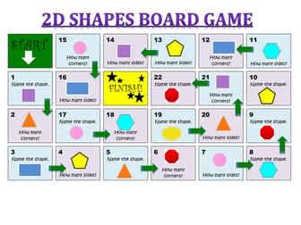 2D shape board game