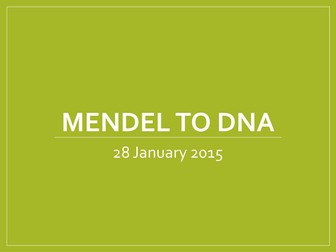 Mendel and DNA fingerprinting