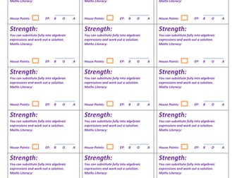 Target Task Stickers KS3/4