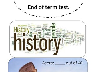 Introduction to History and Julius Caesar test