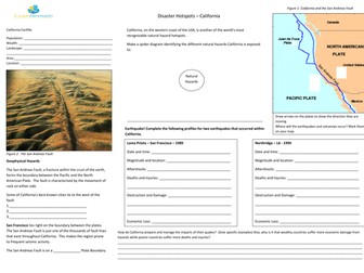 Geography AS-Level Edexcel Disaster Hotspots – California