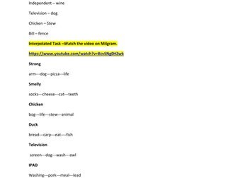 Milgram resources (OCR AS)