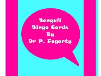 114 Bengali Bingo pack cards