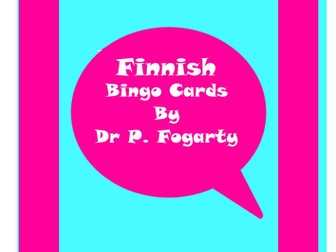 114 Finnish Bingo Game Cards