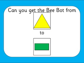 KS1 Computing – Bee-Bot Shape Mat & Challenge Cards