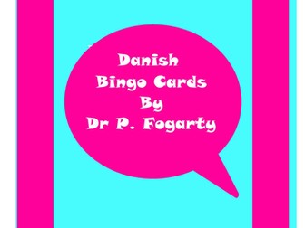 114 Danish Bingo Game Cards