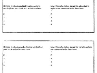 Book Review Activity - Powerful Vocabulary (Synonyms)