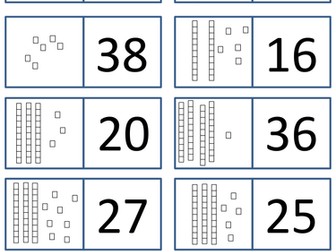 Dienes Dominoes 2 digit place value